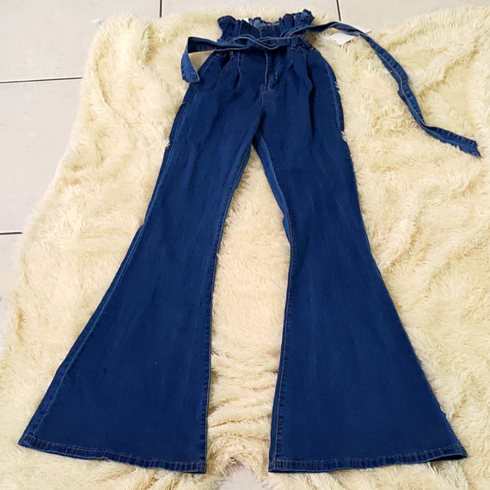 Paperbag waist jeans